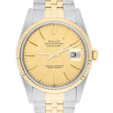 Rolex Datejust 36mm 16233 Two Tone Champagne Linen Dial Jubilee Circa 1997
