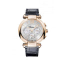 Chopard Imperiale 40mmChrono Rose Gold With Black Leather Watch Silver Dial 2024