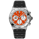 Breitling Chronomat B01 AB01342B1O1S1 42mm NFL Cincinnati Bengals Edition Orange Dial Uni-directional Bezel Stainless Steel With Black Rubber Watch