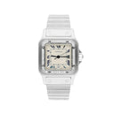 Cartier Santos Galbée 29mm Ladies Stainless Steel Watch with Diamond Bezel