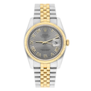 Rolex Datejust 36 Gold/Steel 116233 Silver Sunbeam Rare Dial Jubilee Box Papers
