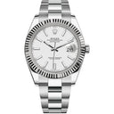 Rolex Datejust Oyster 41mm 126334-0009 Stainless Steel Watch White Index Dial 2024