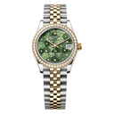 Rolex Datejust 31mm Green Floral Dial 278383rbr-0032 Stainless Steel and Yellow Gold Jubilee Watch 2024