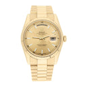 Rolex 18K Yellow Gold 36mm Day-Date President 118238-0103 Engraved Mint Condition