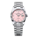 Rolex Day-Date 128236-0006 Platinum Pink Roman Dial Presidential Watch 2024