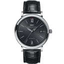 IWC Portofino Automatic Stainless Steel IW356502 Black Crocodile Leather Black Dial Watch 2024