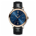 IWC Portofino IW356522 Rose Gold 40mm Black Alligator Blue Dial Watch 2024
