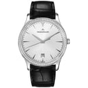 Jaeger LeCoultre Master Ultra Thin Date Q1283501 White Gold with Black Leather Watch