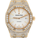 Audemars Piguet Royal Oak Self-winding 15400 Indiex Dial Rose Gold Iced Out Mens Watch