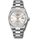 Rolex Steel Datejust 36 Watch 126200 Domed Bezel Silver Index Dial Oyster Bracelet 2021
