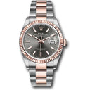 Rolex Steel/Rose Gold Rolesor Datejust 36 Watch 126231 Fluted Bezel Index Dial Oyster Bracelet 2020