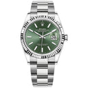 Rolex Datejust  Oyster 36mm 126234-0052 Stainless Steel Watch Green Index Dial 2024