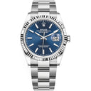 Rolex Datejust Blue Index Dial 36mm 126234-0018 Stainless Steel Oyster Watch 2024