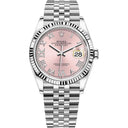 Rolex Datejust Stainless Steel Jubilee 126234-0031 Pink Dial Pave at 6 and 9 2024