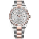 Rolex Datejust 36mm Oyster 126281RBR-0022 Stainless Steel & Rose Gold Silver Fluted Motif Dial 2024