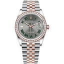 Rolex Datejust 126281RBR-0017 Stainless Steel & Rose Gold 36mm Jubilee Wimbledon Roman Dial 2024