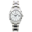 Rolex Datejust 41mm White Index Dial Oyster Bracelet 126300-0005 Stainless Steel Watch 2024