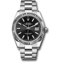 Rolex Datejust 41mm 126334-0017 Stainless Steel Oyster Watch Black Index Dial 2024