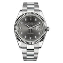 Rolex Datejust 41mm 126334 Stainless Steel Oyster Watch Slate Diamond Dial 2022