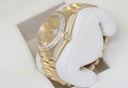 Rolex Day-Date Presidential Yellow Gold Watch Factory Champagne Diamond Dial 18238 Double Quick-Set
