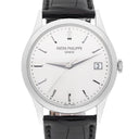 Patek Philippe Calatrava 5296G-010 White Gold, Black Leather Strap Box/Papers