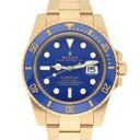 Rolex Submariner Ceramic Blue 116618LB Yellow Gold 40mm Watch Complete - 2009