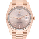 Rolex Day-Date 228235-0004 40mm Everose Gold Watch Sundust Diamond Dial