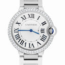 Cartier Ballon Bleu 36mm W69011Z4 36mm Unisex Watch Custom Diamond Bezel