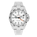 Rolex Explorer II 216570 White Dial Stainless Steel Mens Watch Complete Service