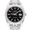 Rolex Datejust 41 Steel Black Index Dial Mens Watch Jubilee Band 126300 - 2017