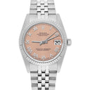 Rolex Datejust 31mm 68274 Salmon Roman Dial Stainless Steel Watch W/G Bezel Circa 1987
