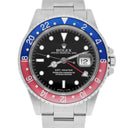Rolex GMT-Master 40mm PEPSI Black Stainless Steel Watch Blue/Red 16700 Year 1996