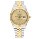 Rolex Datejust Turn-O-Graph 16253 Steel/18k Gold 36mm Champagne Dial Circa 1987
