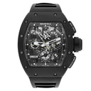 Richard Mille RM 011 Black Phantom PVD Ceramic Carbon Rubber Watch Complete