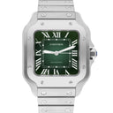 Cartier Santos De Cartier Stainless Stainless Green Dial WSSA0061 Midsize Unworn