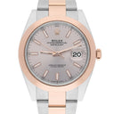 Rolex Datejust 41mm Steel/Everose Gold Mens Watch 126301-0009 Sundust Index Oyster