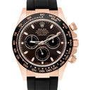 Rolex Daytona 116515LN Rose Gold Oysterflex Chocolate Dial Men's Watch 2021