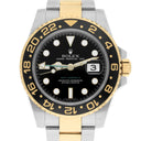 Rolex GMT-Master II 40mm 116713LN Oyster Stainless Steel & Yellow Gold Watch Black Dial