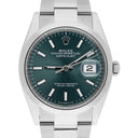 Rolex 126200 Datejust 36mm Green Index Dial Oyster Bracelet 2022 COMPLETE MINT