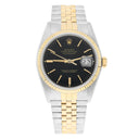 Rolex Datejust 36mm Two Tone Black lndex Dial Jubilee 16013 Circa 1987 Complete