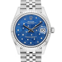 Rolex Datejust 31mm Azzurro-Blue Floral-Motif Diamond Dial Jubilee 278274 Unworn