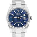 Rolex 126234-0050 Datejust 36mm Stainless Steel Blue Motif Dial Watch New 2024