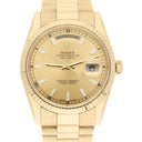 Rolex 18K Yellow Gold 36mm Day-Date President 118238-0103 Engraved Mint Condition