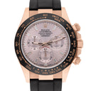 Rolex Daytona Rose Gold Sunburst Baguette Dial Oysterflex 116515LN Complete