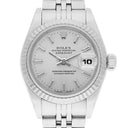 Rolex Ladies Datejust 26mm Silver Dial Fluted Bezel Jubilee Watch 69174