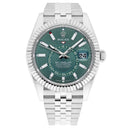 Rolex Sky-Dweller Jubilee 42mm Stainless Steel Green Dial Fluted 336934 Unworn