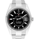 Rolex Sky-Dweller 326934 42mm 18k White Gold Bezel Steel Watch Oyster Black 2022
