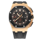 Audemars Piguet 26401RO.OO.A002CA.02 Royal Oak Offshore Black Dial Black Leather
