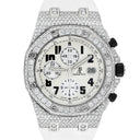 Audemars Piguet Royal Oak Offshore Chronograph 25940SK.OO.D002CA.02 43mm White Dial Diamond Case Watch