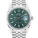 Rolex Datejust 36mm 126234-0051 Stainless Steel Mint Green Dial Jubilee Bracelet 2024